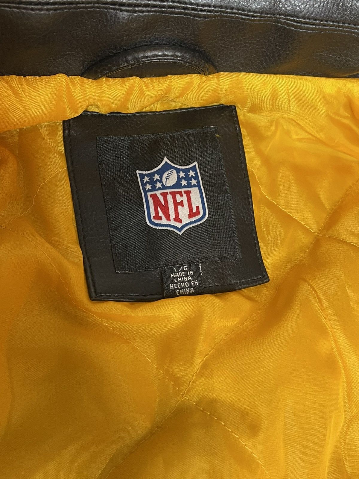 G-III Pittsburgh Steelers NFL GIII Faux Leather Jacket NWT Sz Lg Size US L / EU 52-54 / 3 - 10 Thumbnail