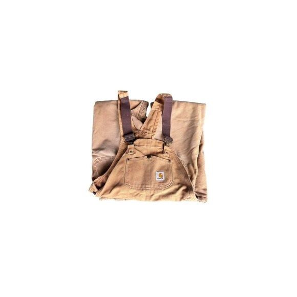 Carhartt Carhartt Quilted Lined Canvas Bib Overalls \ Size US 34 / EU 50 - 2 Thumbnail