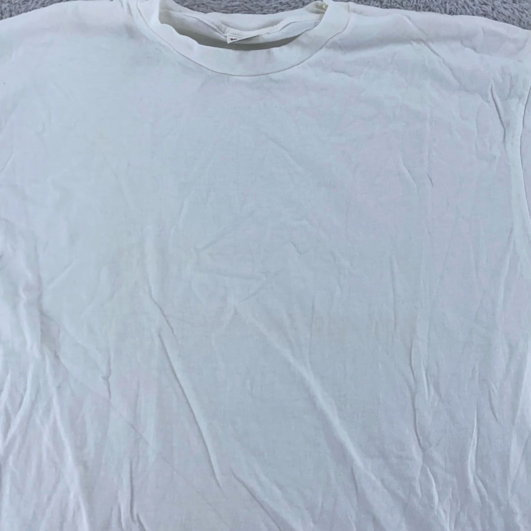 Hanes Hanes Shirt Mens Large White Classic Tee Crewneck Plain Undershirt Casual Size US L / EU 52-54 / 3 - 2 Thumbnail