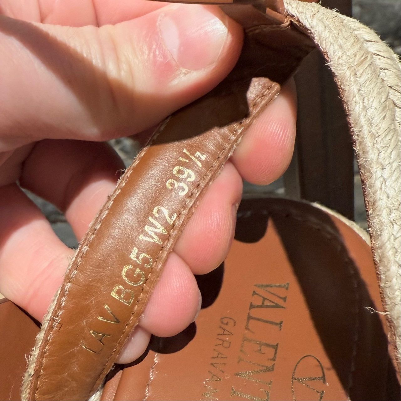 Valentino Valentino Brown Ankle Strap Rockstud Espadrille Sandals Size US 9.5 / IT 39.5 - 11 Thumbnail