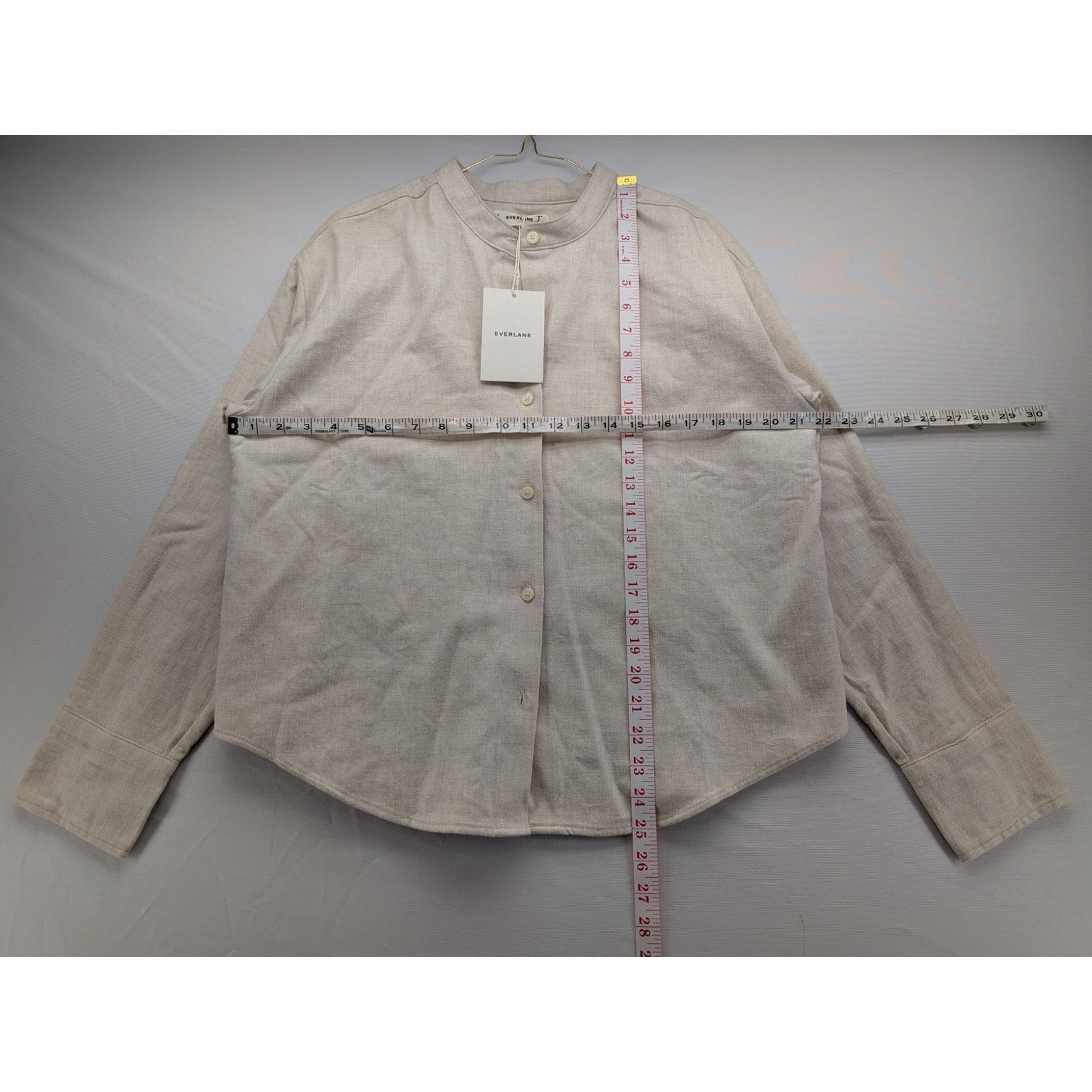 Everlane NWT Everlane Women's Flannel Shirt in Heathered Oat size Med Size S / US 4 / IT 40 - 7 Thumbnail