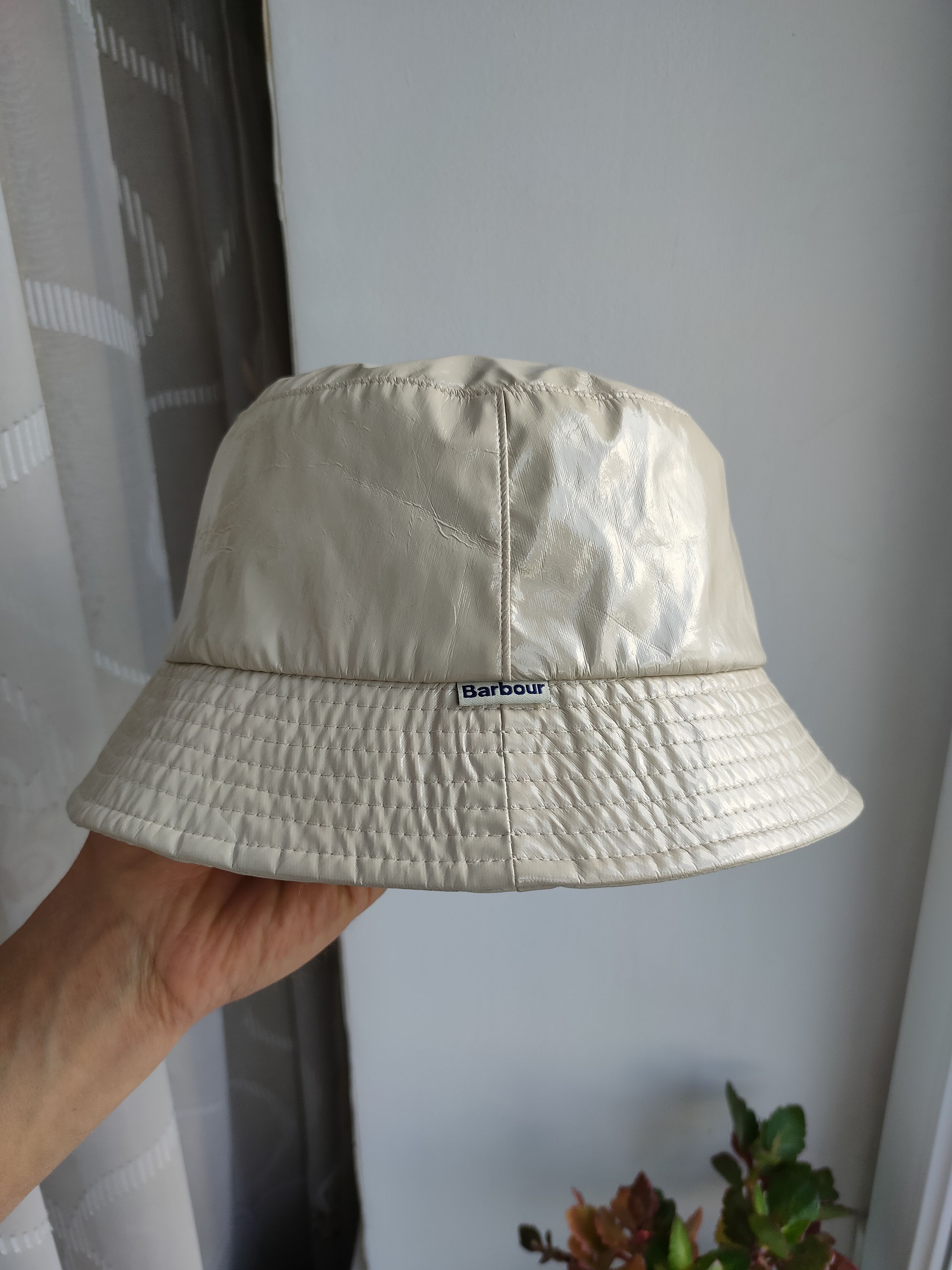 Barbour Barbour Women's Patent Bucket Hat Glossy Tartan Lined Cap S Size ONE SIZE - 2 Thumbnail