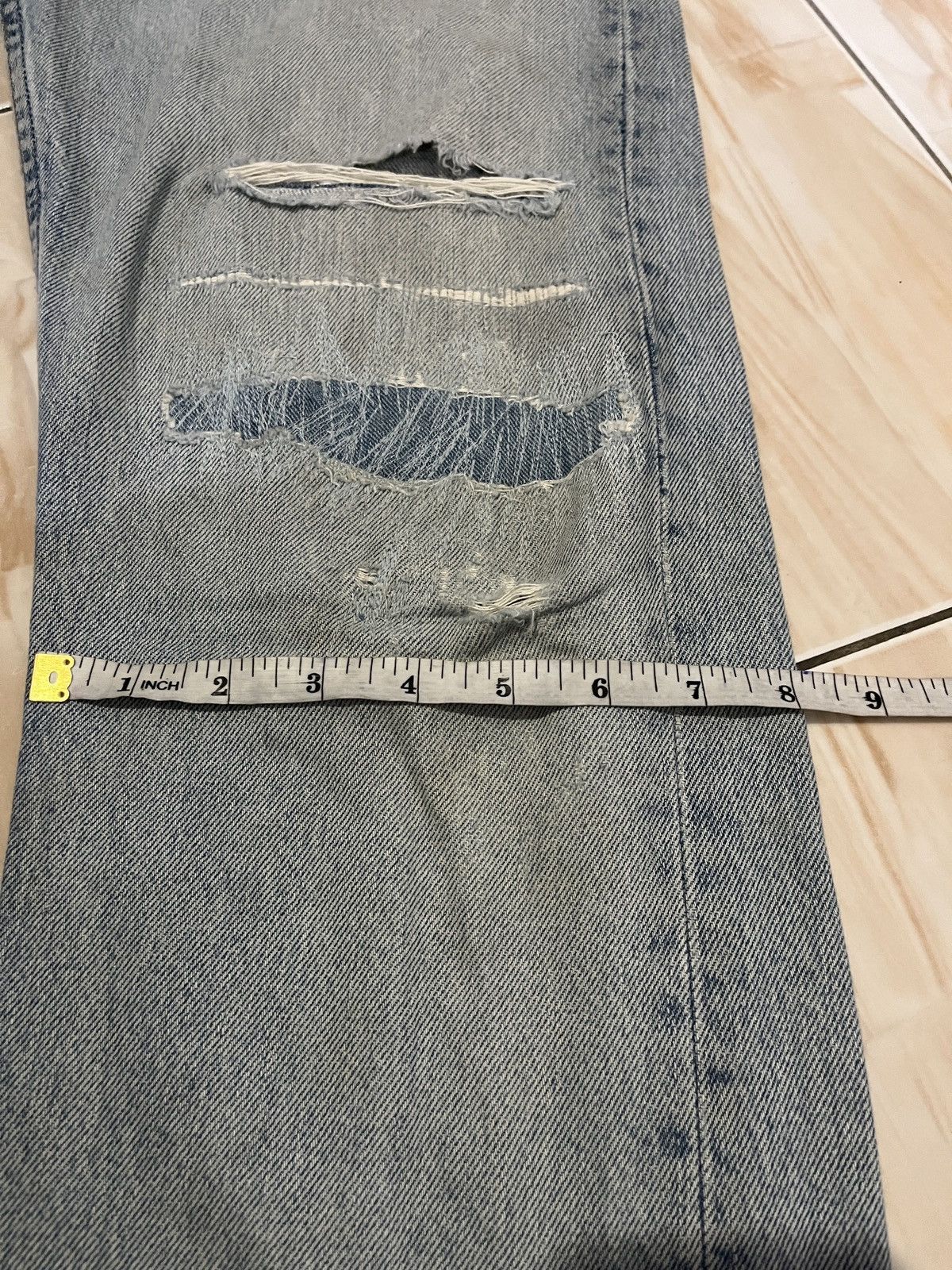 Levi's Vintage Clothing Vintage Levis 501 x Hitomi Handmade x Bob Marley Size US 30 / EU 46 - 25 Thumbnail