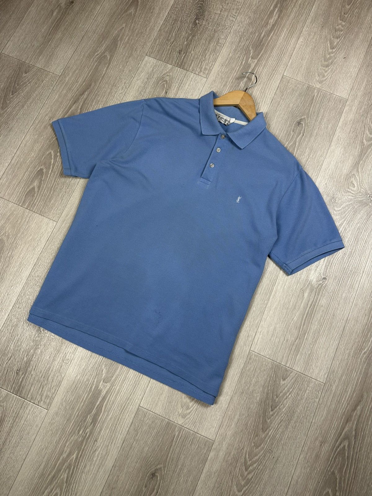 Yves Saint Laurent Vintage Yves Saint Laurent Polos Shirt YSL Logo Size XL Size US XL / EU 56 / 4 - 3 Thumbnail