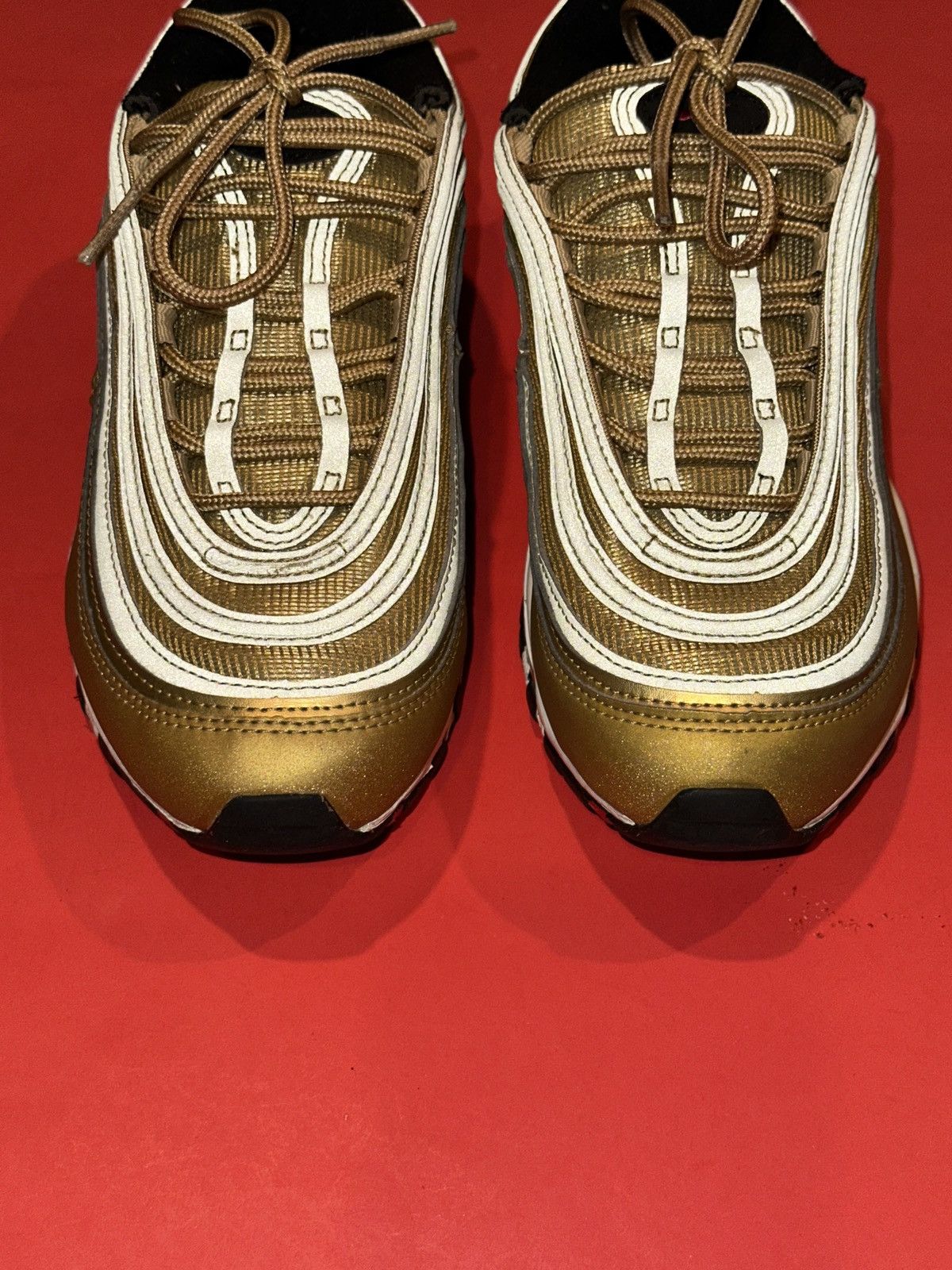 Nike Nike Air Max 97 OG DQ9131 700 Metallic Gold Bullet Sneakers Size US 6.5 / EU 39-40 - 2 Thumbnail