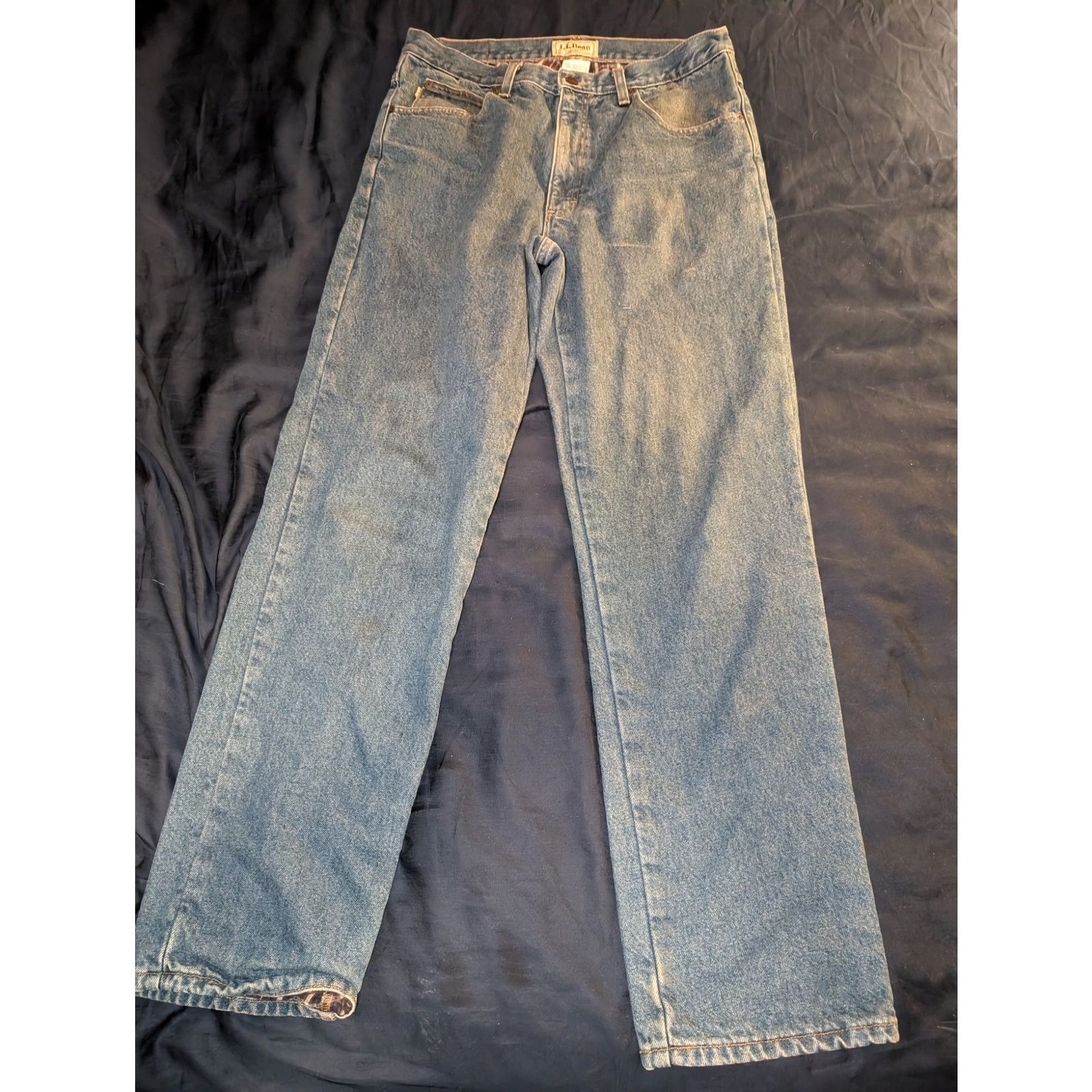 L.L. Bean L.L. Bean Flannel Lined Jeans Size 33-32 Men's Size US 33 - 1 Thumbnail