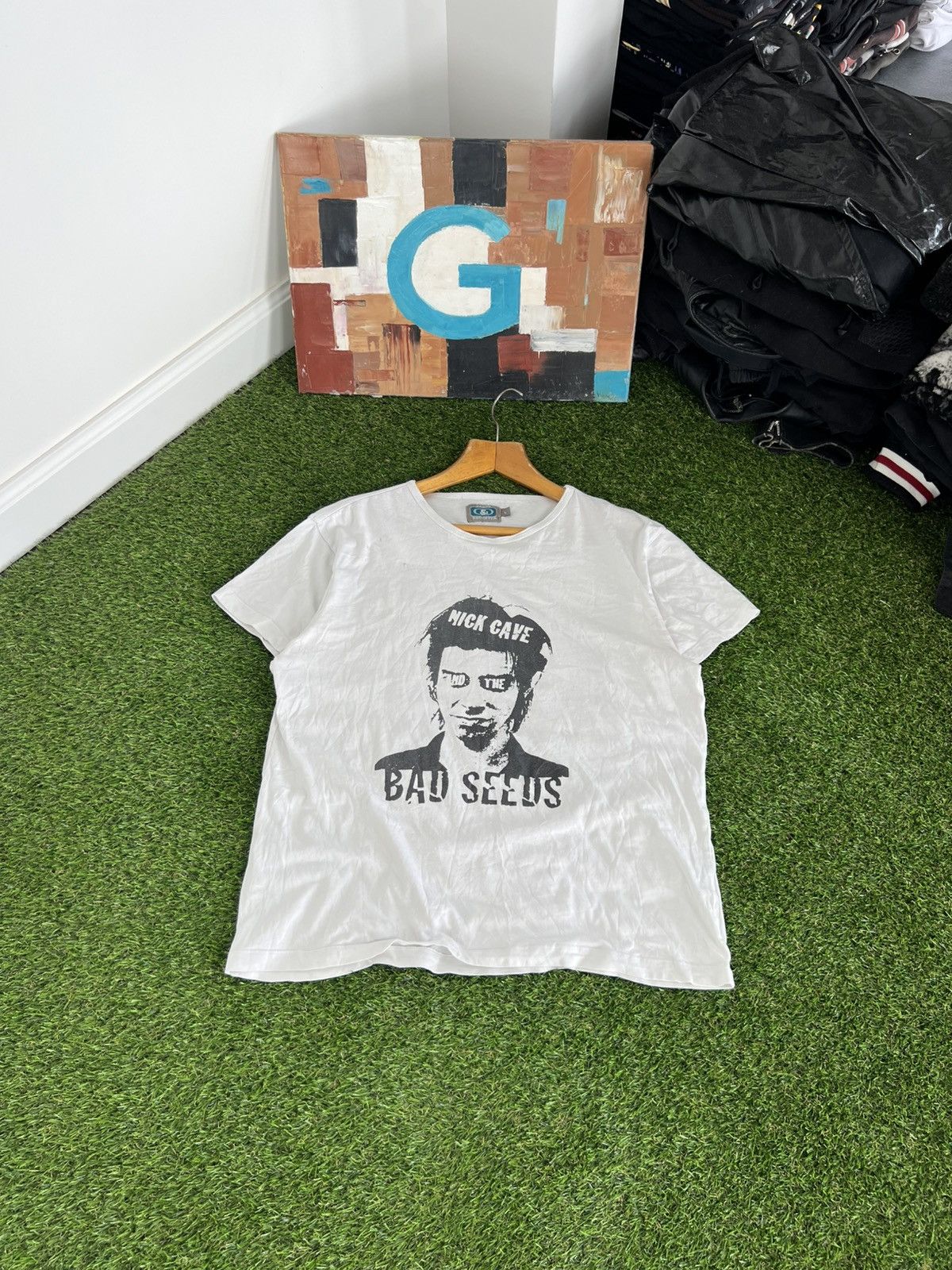 Band Tees Rare print vintage Nick Cave t-shirt & the bad seeds washed Size US L / EU 52-54 / 3 - 1 Thumbnail