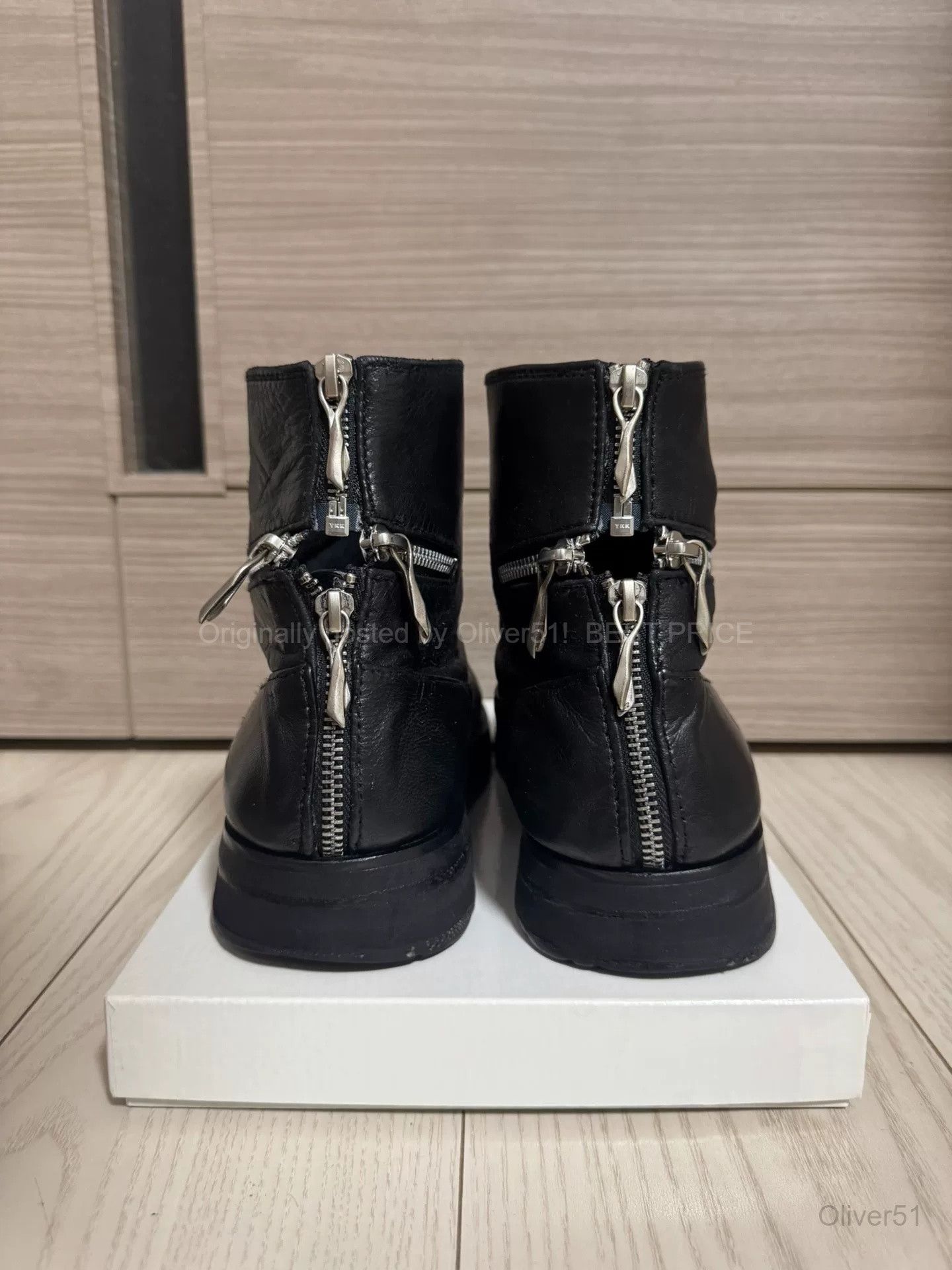 14th Addiction 14th Addiction Distressed Cross Zip Ankle BFAGBB264 Size US 8 / EU 41 - 6 Thumbnail