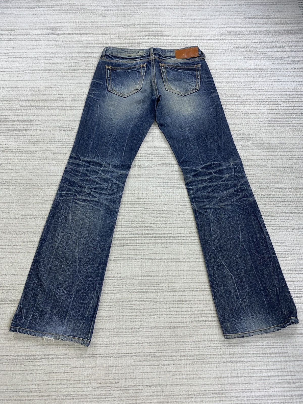 If Six Was Nine × Japanese Brand × Vintage Vintage Flare Tbj Nearby Distressed Denim Jeans Size US 27 - 2 Thumbnail