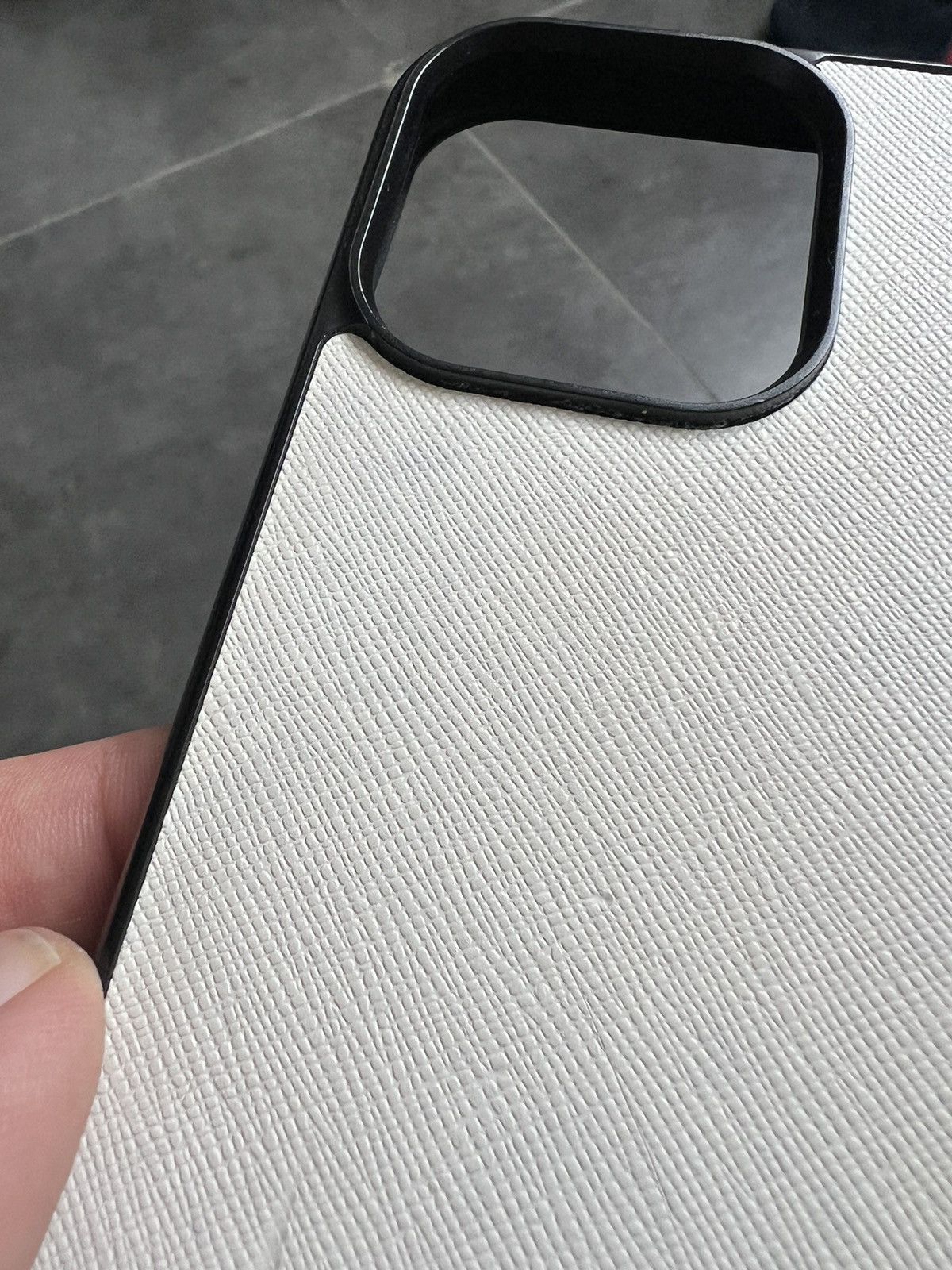 Prada Prada Saffiano logo IPhone 13 pro max case Size ONE SIZE - 4 Thumbnail