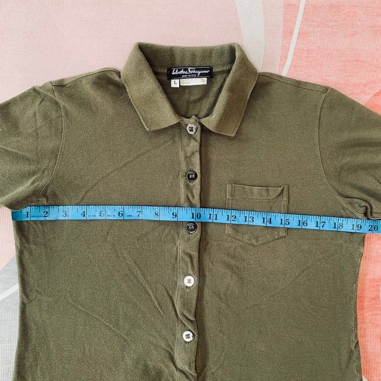 Salvatore Ferragamo Rare Vintage Ferragamo Unisex Boxy/Cropped Pocket Shirt Size US XS / EU 42 / 0 - 5 Thumbnail