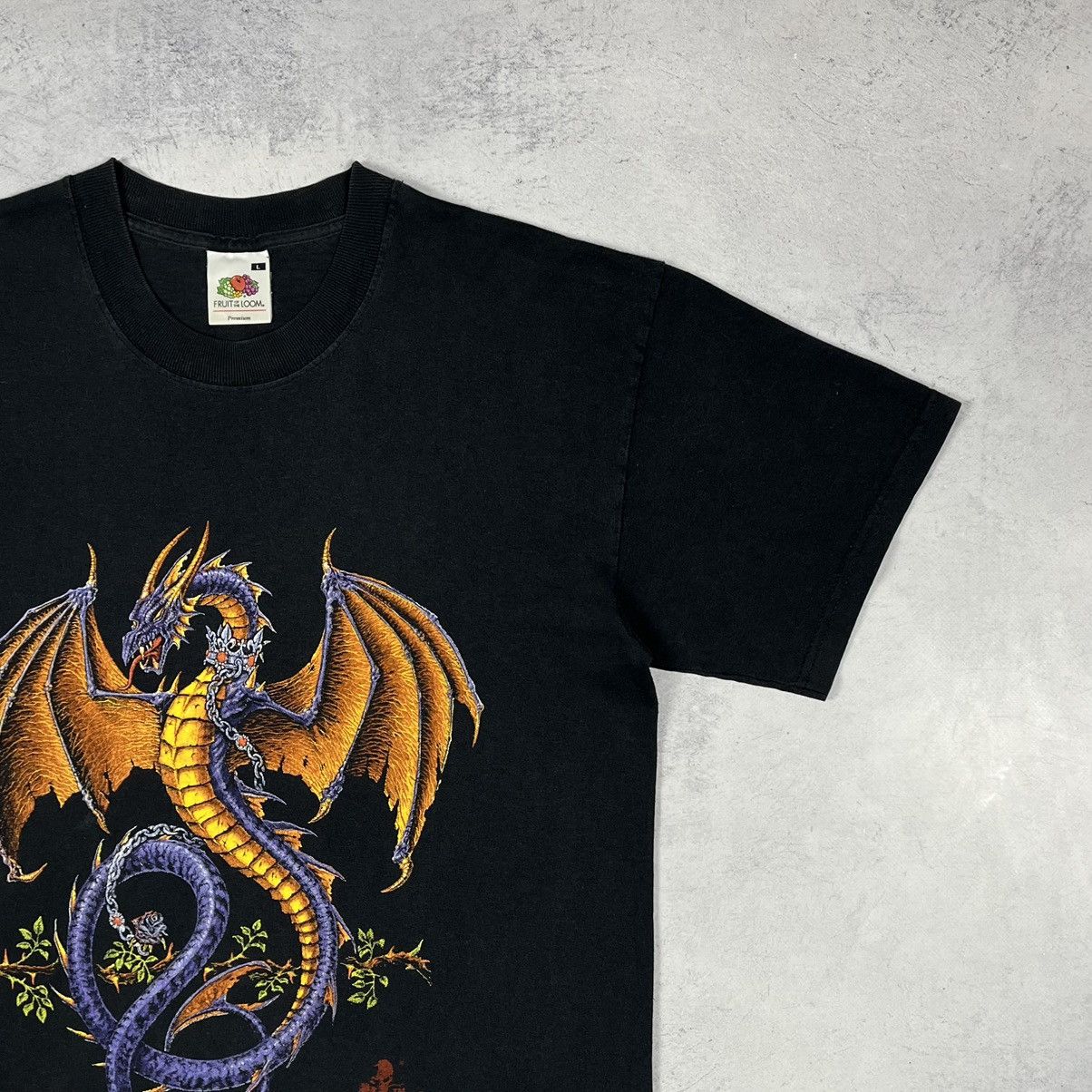 Vintage Vintage Alchemy Gothic Y2K Dragon T Shirt 90’s Size US L / EU 52-54 / 3 - 3 Thumbnail