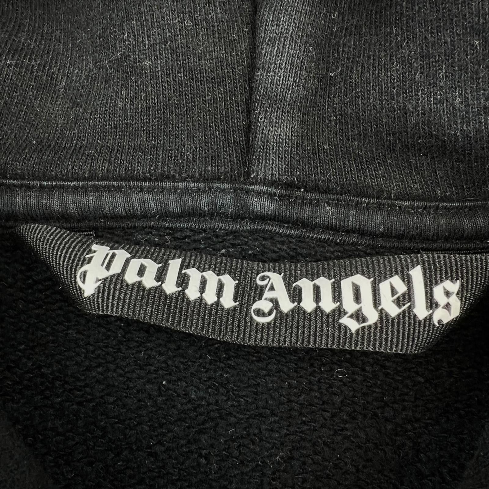 Palm Angels Palm Angels Spray Logo Black Pullover Hoodie Size US XL / EU 56 / 4 - 5 Thumbnail