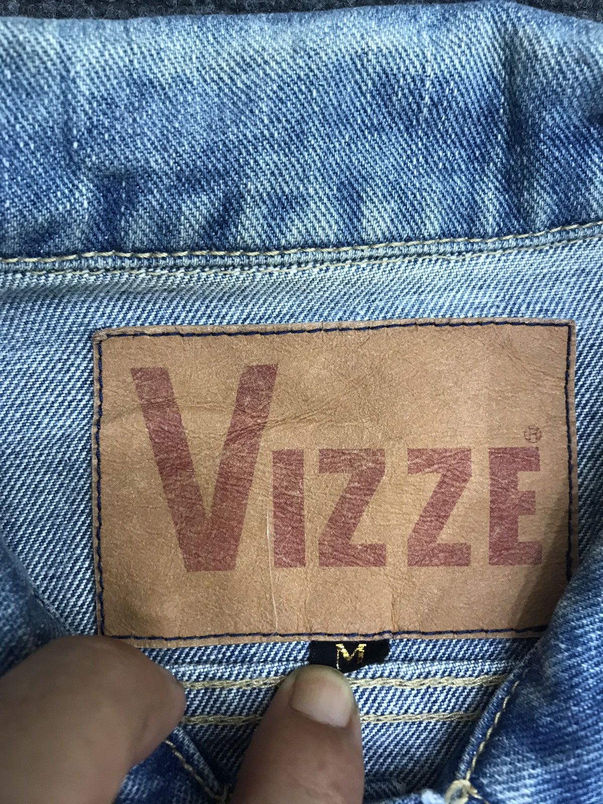 Japanese Brand × Vintage Vtg VIZZE 3 Quarter Trucker Jacket Size S / US 4 / IT 40 - 4 Thumbnail