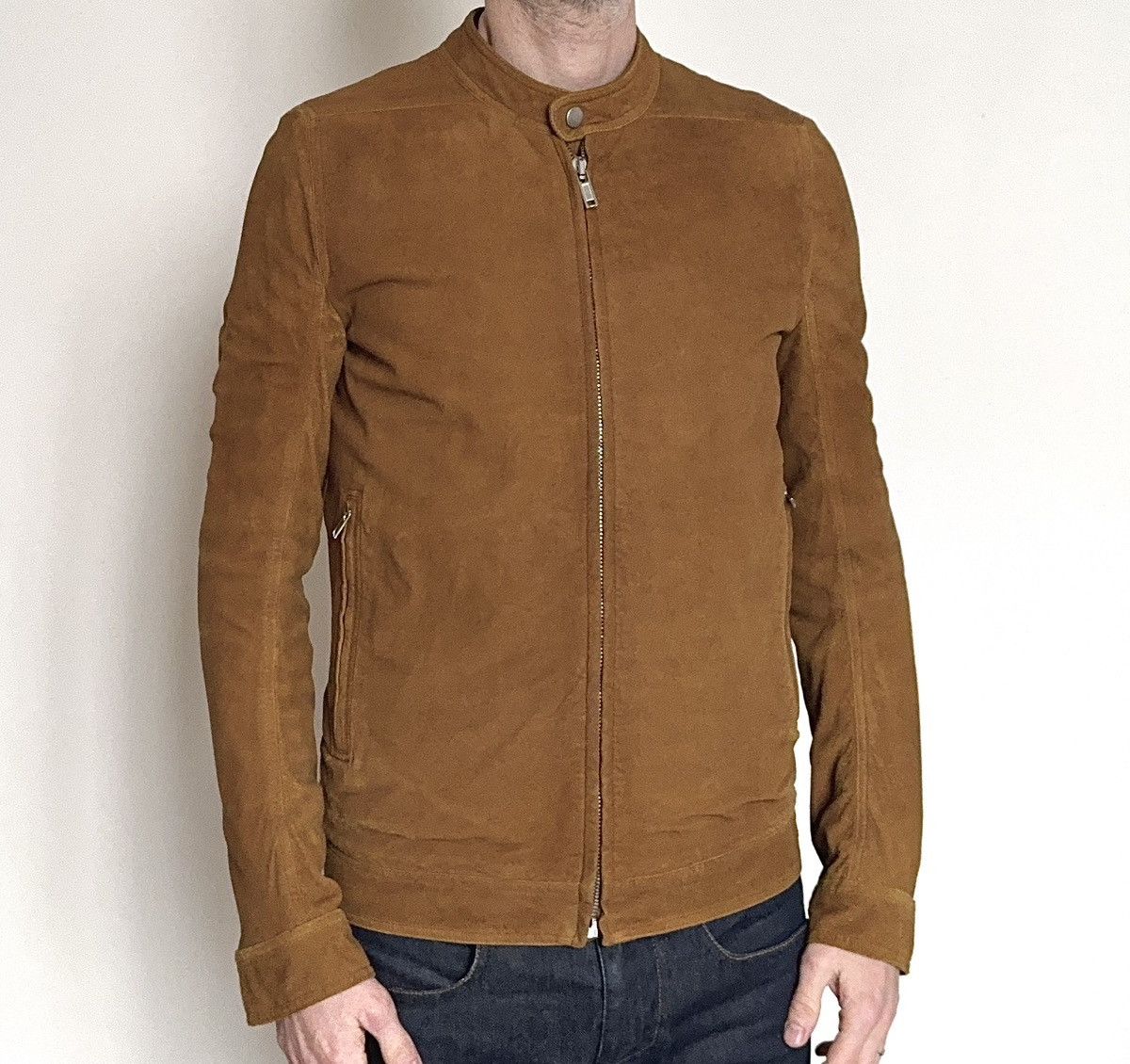 Rick Owens Rick Owen’s biker suede leather jacket Size US M / EU 48-50 / 2 - 1 Thumbnail