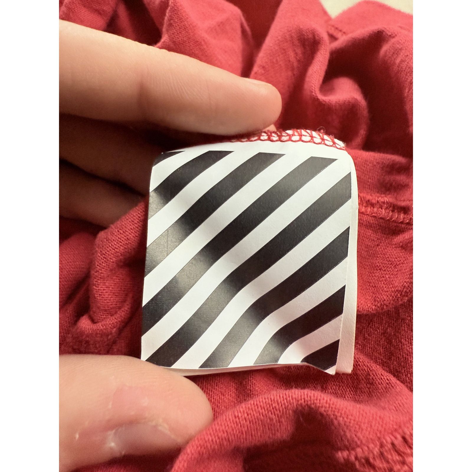 Off-White Off-White Tee White Red Purple Used Large Size US L / EU 52-54 / 3 - 5 Thumbnail