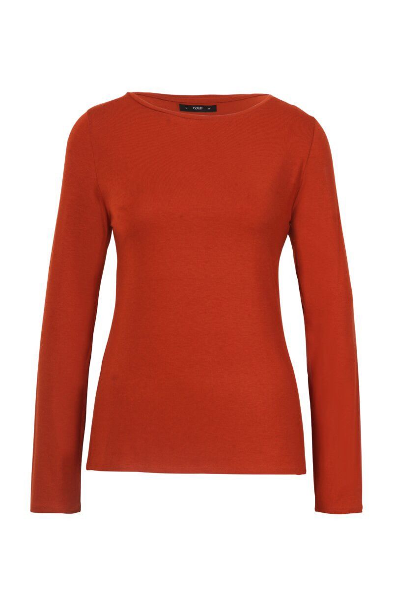 Other Ivko Woman Viscose Boat-Neck Long Sleeve T-Shirt Size 42 Size XL / US 12-14 / IT 48-50 - 6 Thumbnail