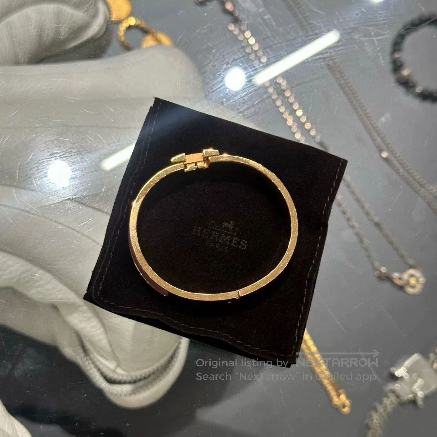 Hermes HERMES Clic H Enamel Bracelet Women's. Size ONE SIZE - 2 Thumbnail