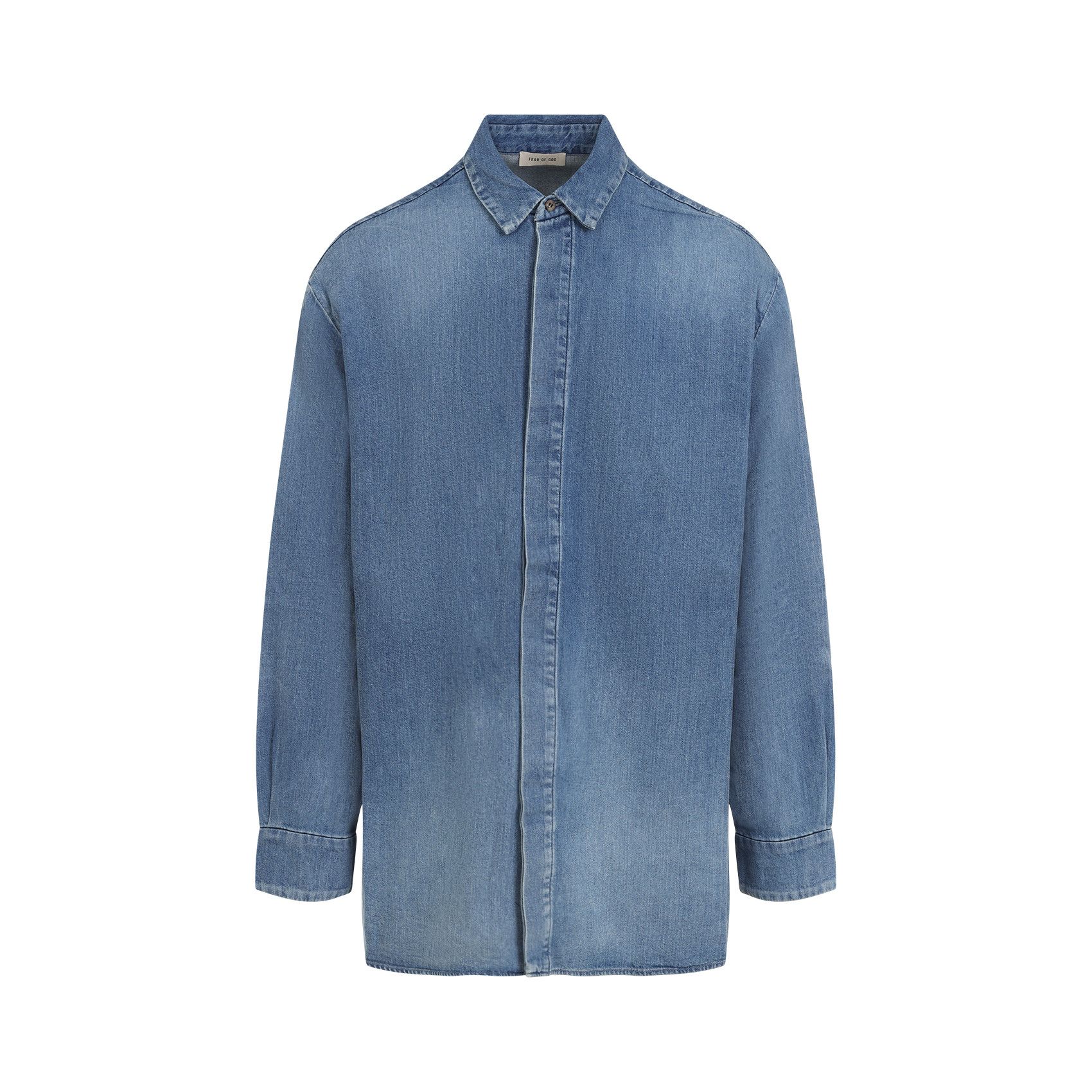 Fear of God Fear of God Denim Shirt Size US S / EU 44-46 / 1 - 1 Thumbnail