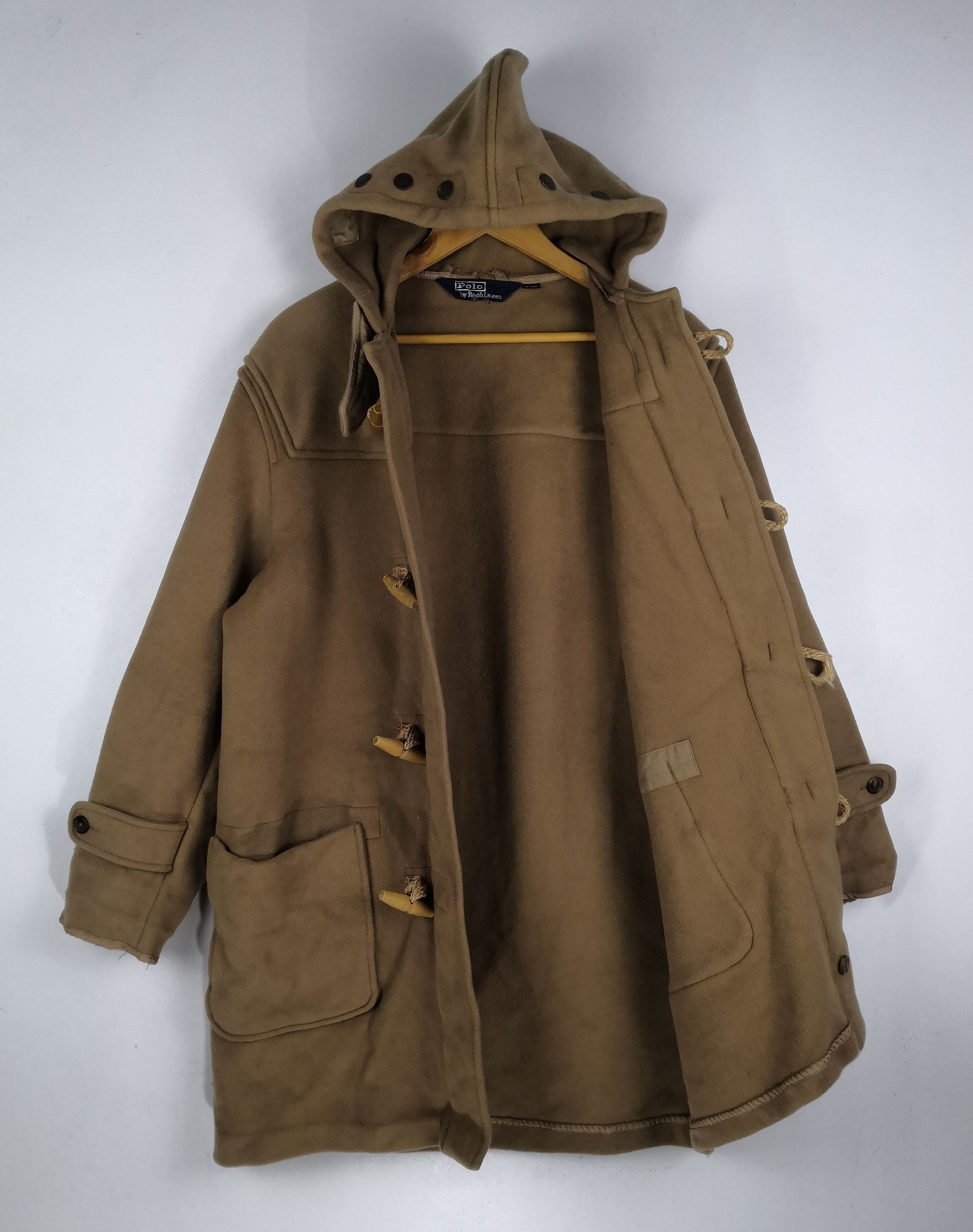 Polo Ralph Lauren Archival Vintage Polo Ralph Lauren Duffle Coat Hoodie Size US L / EU 52-54 / 3 - 2 Thumbnail