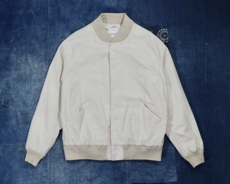 image of Visvim 20Aw Varsity Sb Jacket in White, Men's (Size XL)
