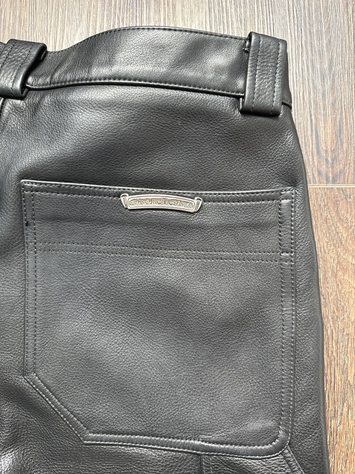 Chrome Hearts Chrome heart leather jeans Size US 30 / EU 46 - 4 Thumbnail