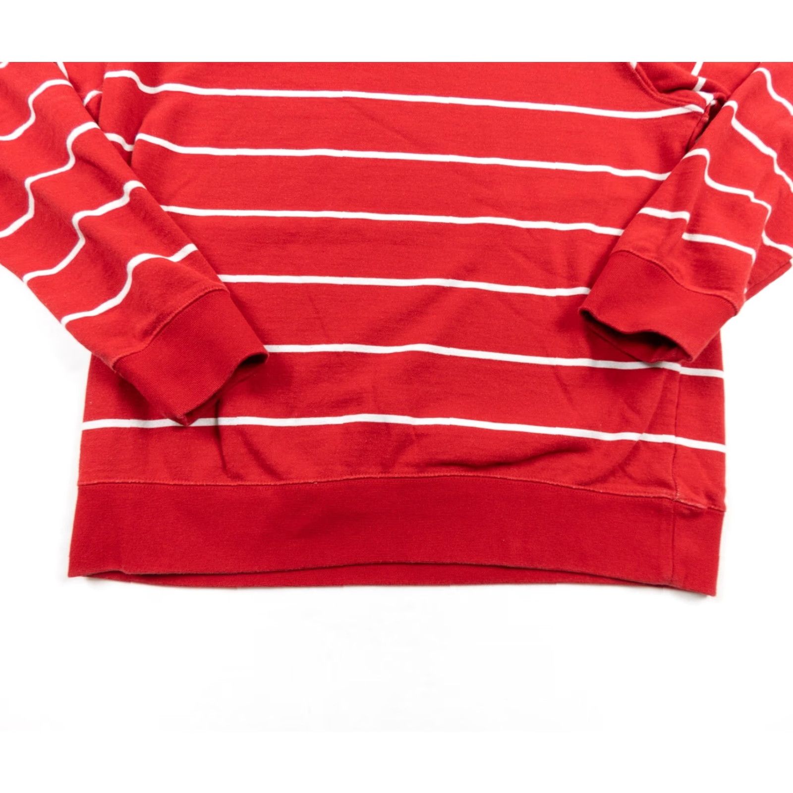 Vintage Cookies Adapted: Sweatshirt Mens Medium Red Crewneck Striped Cotton Polyester Fleece Logo All Seasons | Adult Regular Fit Pullover Shirt? Size US M / EU 48-50 / 2 - 4 Thumbnail