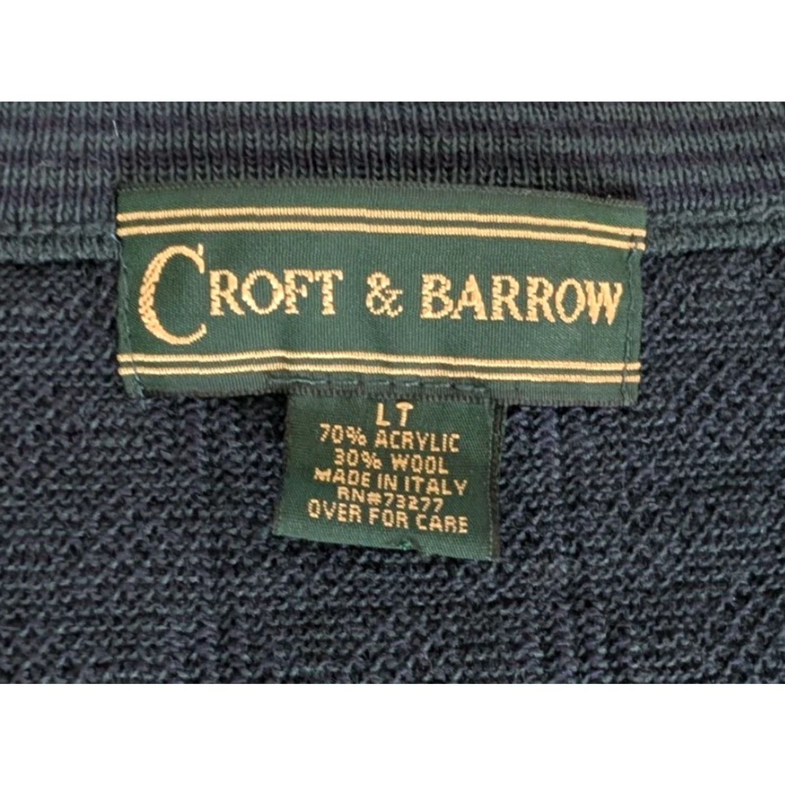 Croft & Barrow VINTAGE Croft & Barrow Wool Cardigan Sweater Vest Size Large Tall Italy Made Size L / US 10 / IT 46 - 4 Thumbnail