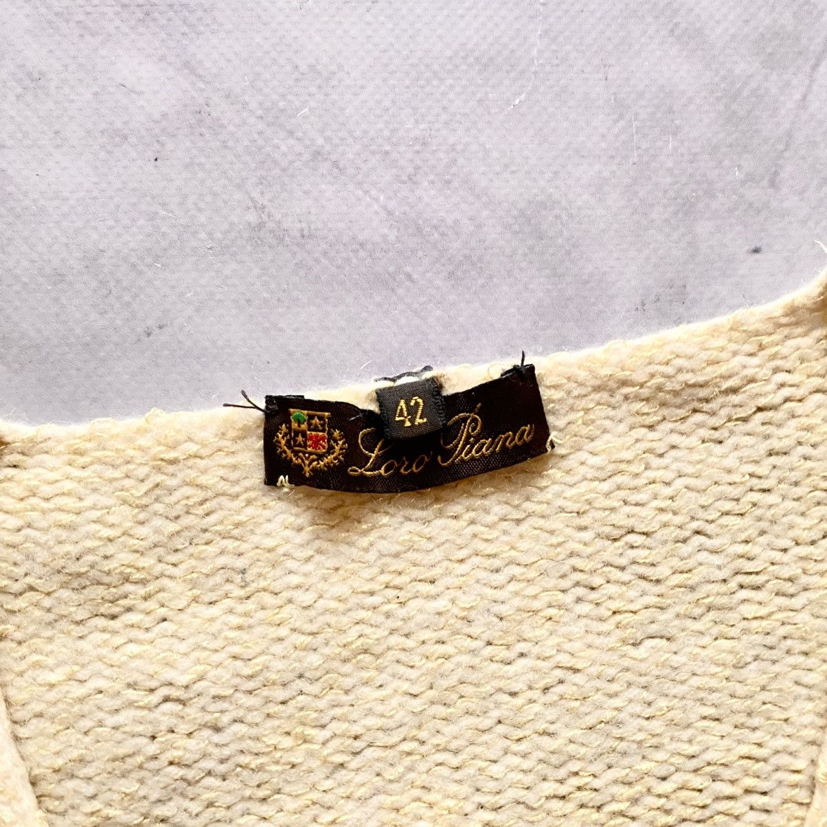 Loro Piana Vintage Loro Piana V-Neck Womens Blend Wool Sweater Size XS / US 0-2 / IT 36-38 - 9 Thumbnail