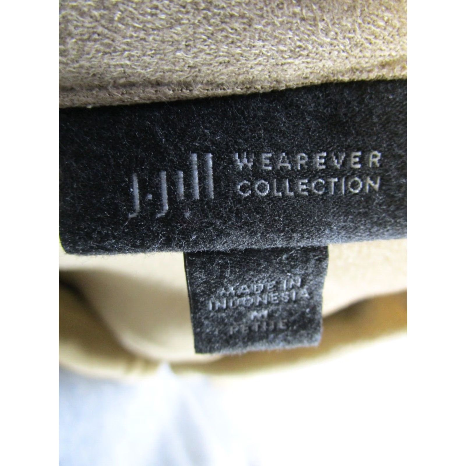 J. Jill J. Jill Shirt Womens Medium Petite Brown Wearever Collection Button-Up Collared Sleeve Long Polyester Solid Size M / US 6-8 / IT 42-44 - 3 Thumbnail