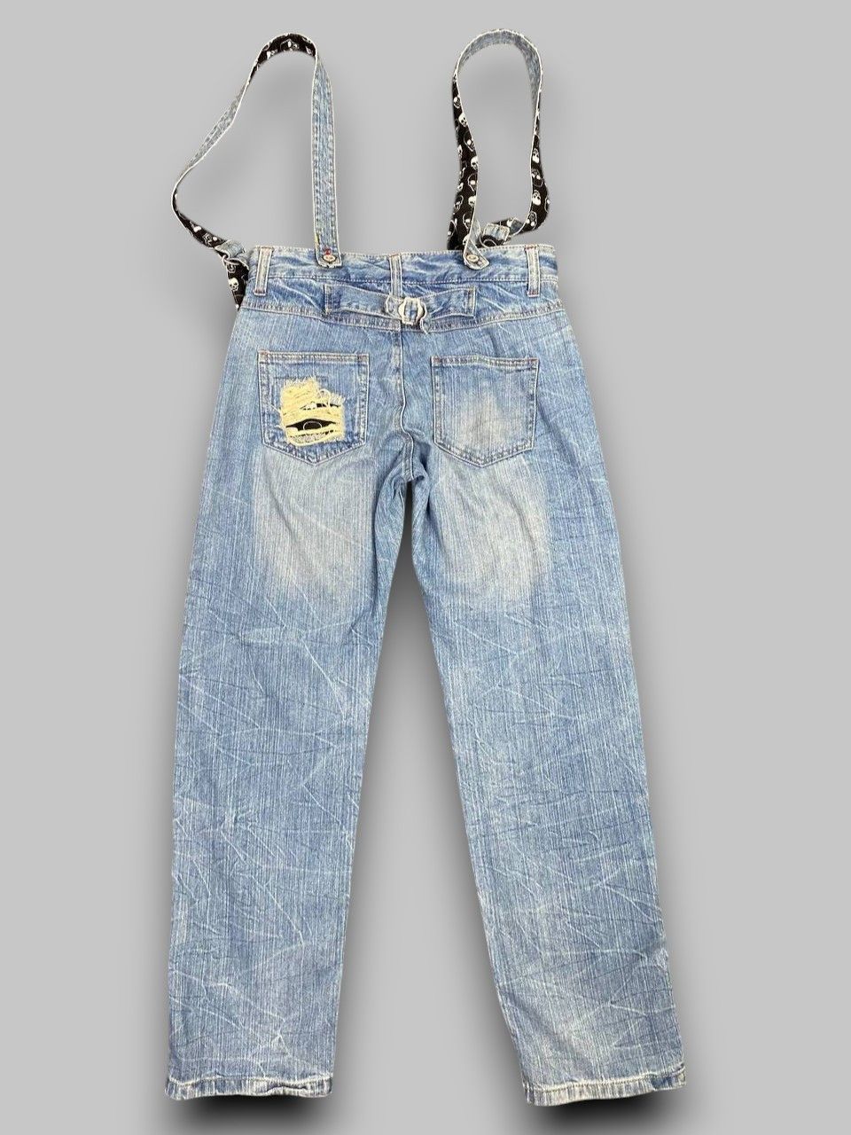 Japanese Brand japanese brand bondage style distressed denim Size US 32 / EU 48 - 2 Thumbnail