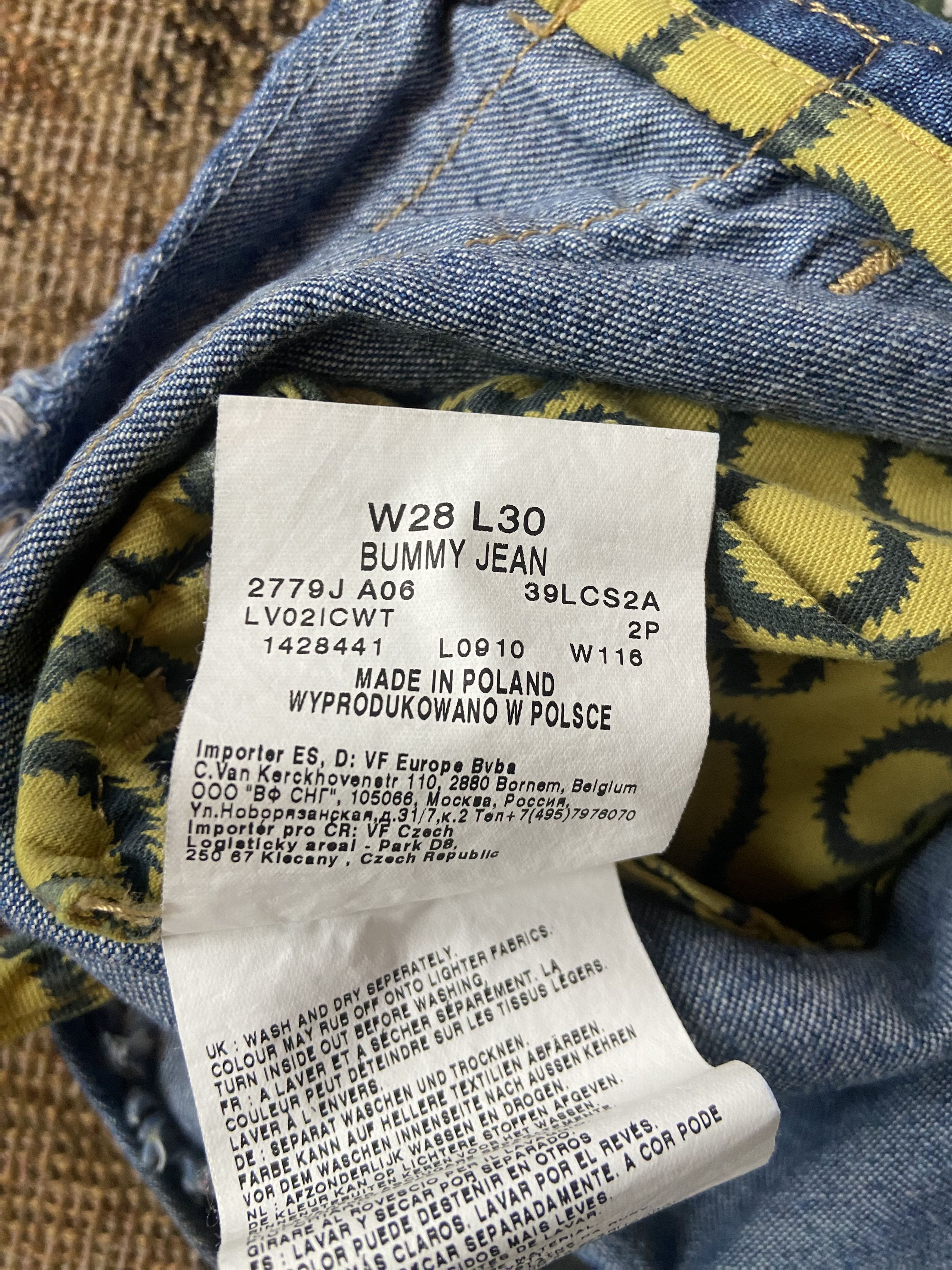 Lee × Vivienne Westwood Vivienne Westwood low crotch paint splattered jeans Size 25" / US 0 / IT 36 - 6 Thumbnail