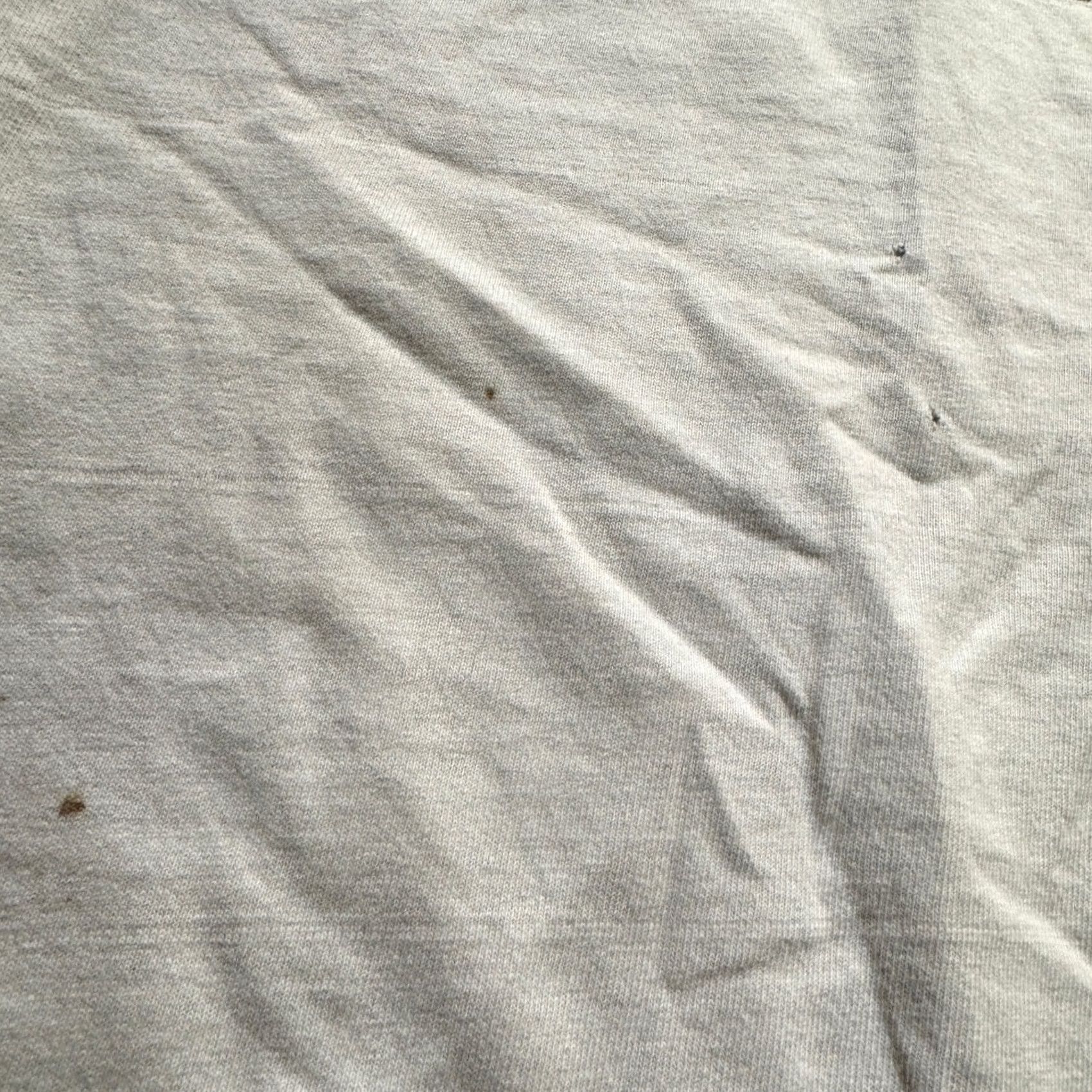 Hanes Hanes T-shirt Men XL White 100% Cotton Distressed Stained Houston Texas Hanes White Distressed Mens XL White Size US XL / EU 56 / 4 - 6 Thumbnail