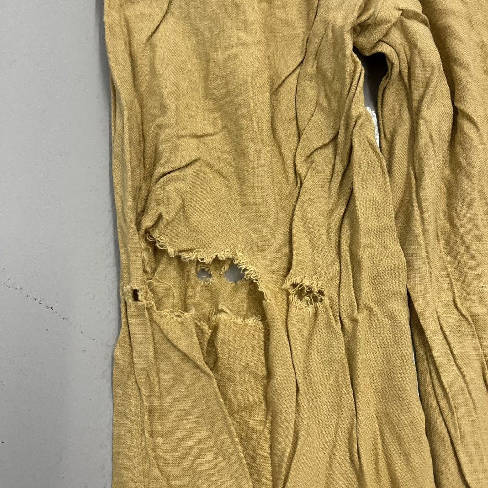 Other Vintage 50s Chico Slack Tan Rayon Pattern Trousers 36x29 Size US 36 / EU 52 - 4 Thumbnail
