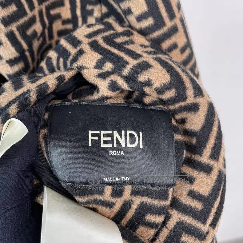 Fendi Fendi Double-Sided Monogram Wool Coat, Black Size US M / EU 48-50 / 2 - 2 Thumbnail