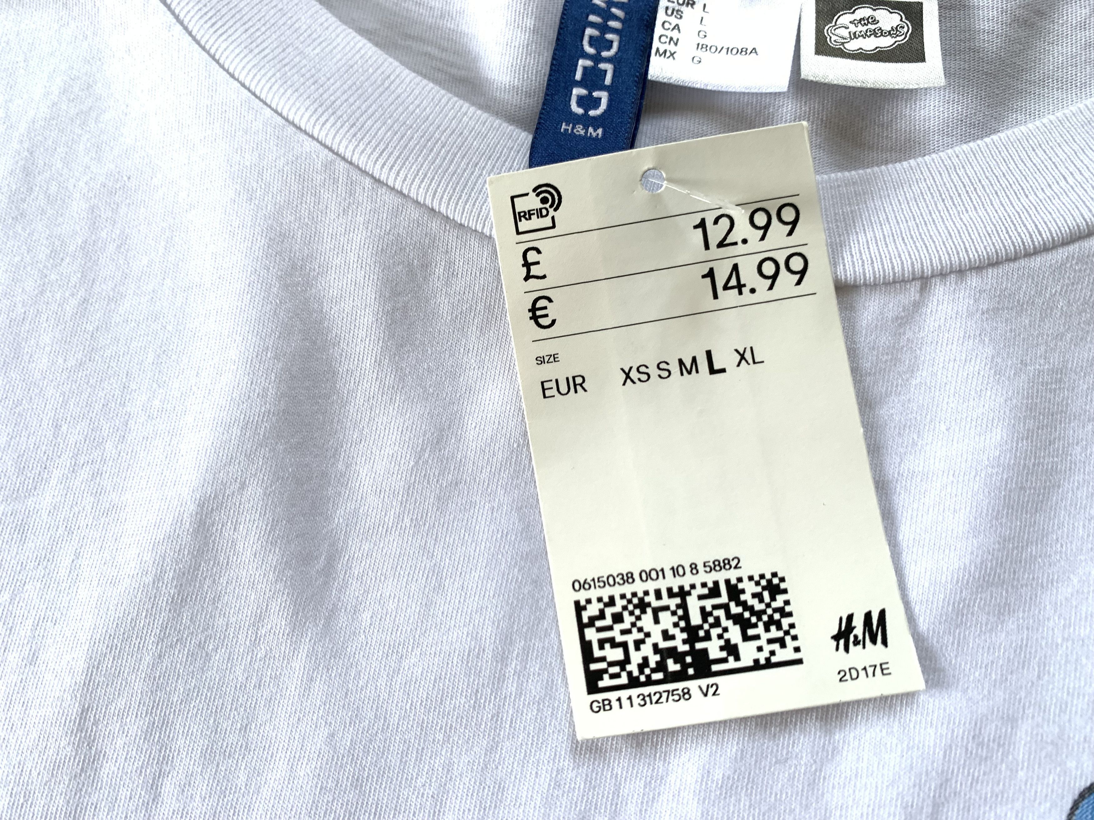 H&M × The Simpsons The Simpsons H&M Printed Big Logo T-Shirt Size US L / EU 52-54 / 3 - 6 Thumbnail
