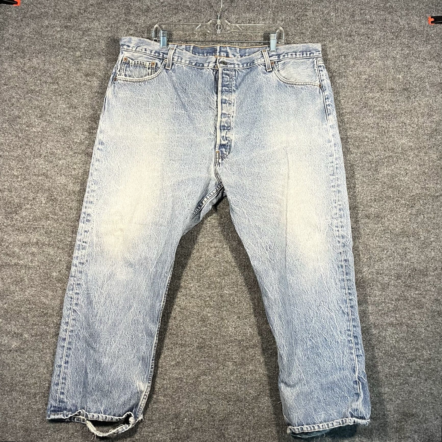 Levi's VINTAGE Levi's 501xx Jeans 501 Denim 40x26 Light Wash 90s USA Americana Denim Jeans Regular Mens 5-Pocket Button Closure Size US 40 / EU 56 - 4 Thumbnail