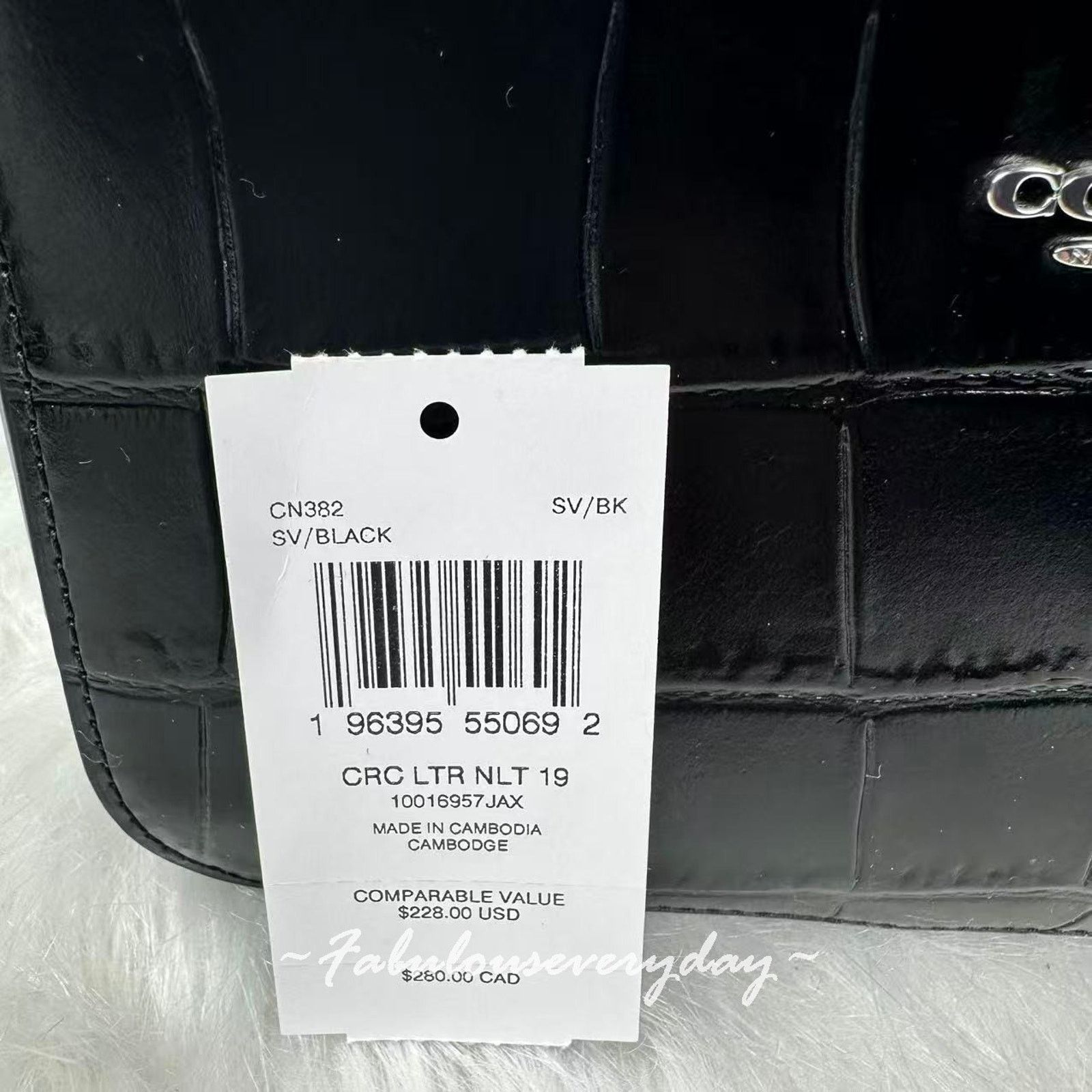 Coach Coach Nolita 19 Chain Strap Crocodile-embossed Leather/Black Size ONE SIZE - 5 Thumbnail