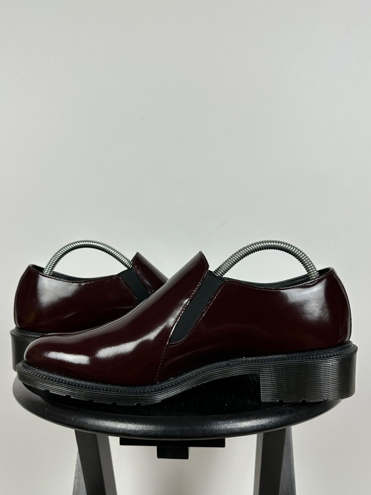 Dr. Martens Dr. Martens Rosyna Burgundy Polished Smooth Leather Loafers Size US 10.5 / IT 40.5 - 9 Thumbnail