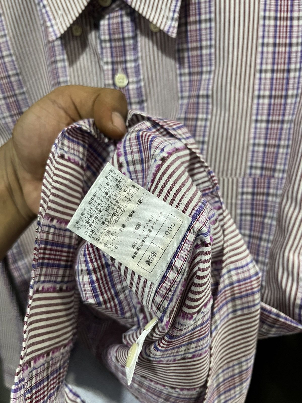 Tornado Mart inspire japan long sleeve button shirt /needles/cdg/visvim Size US L / EU 52-54 / 3 - 9 Thumbnail