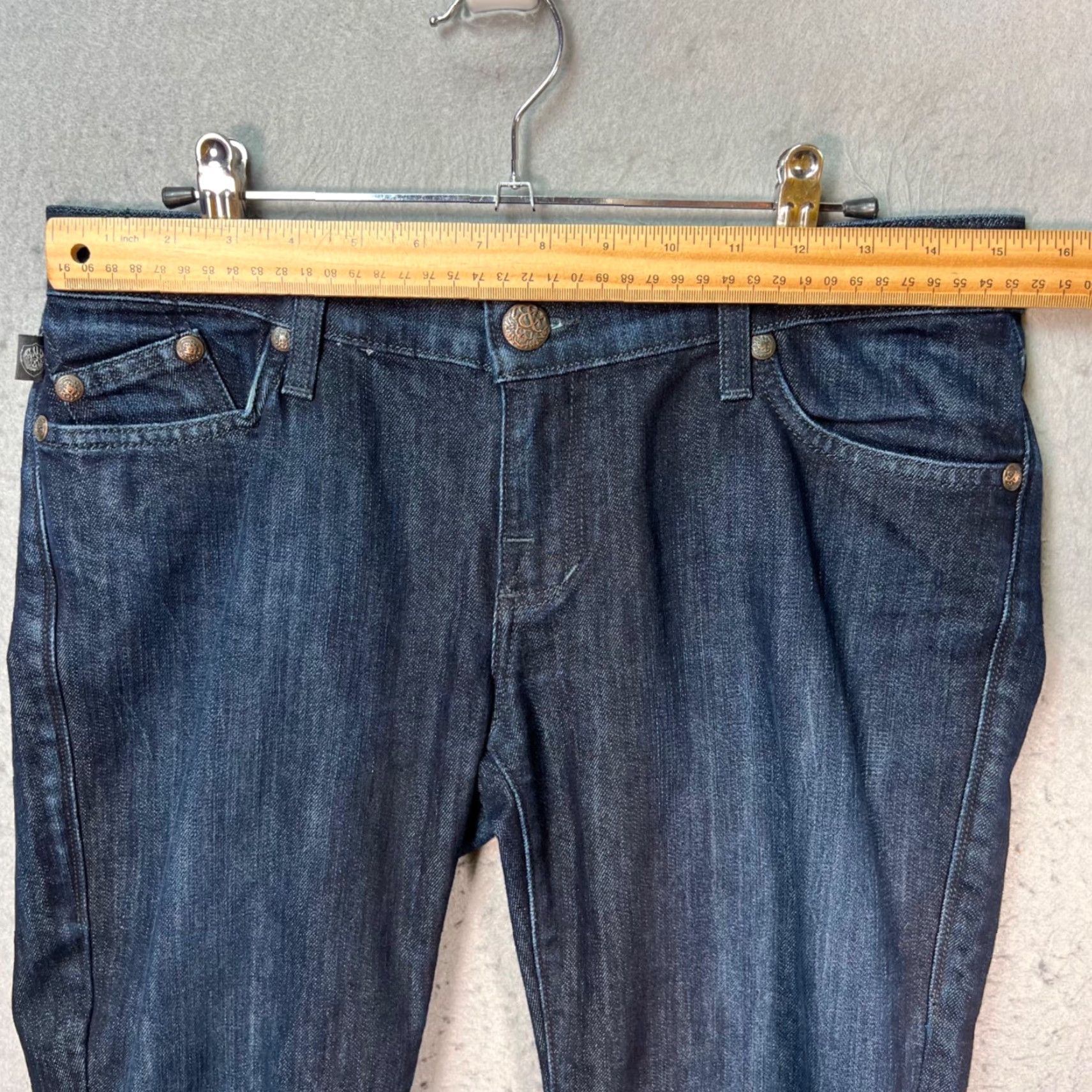 Vintage Rock & Republic Womens Jeans Slim Denim 28 Dark Wash 5-Pocket Pocket Blue Cotton Blend Rock & Republic Slimming Size 28" / US 6 / IT 42 - 6 Thumbnail