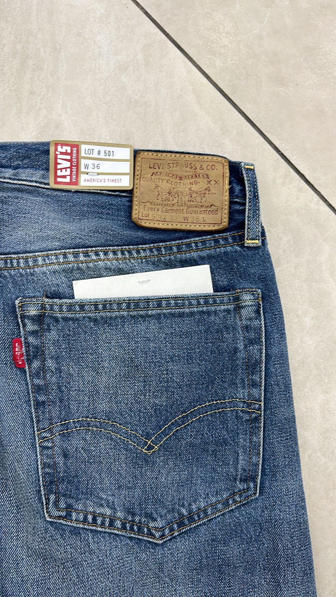 Levi's Vintage Clothing LVC Levi's Vintage Clothing 1954 501Z XX BigE Selvedge Jeans Size US 36 / EU 52 - 3 Thumbnail