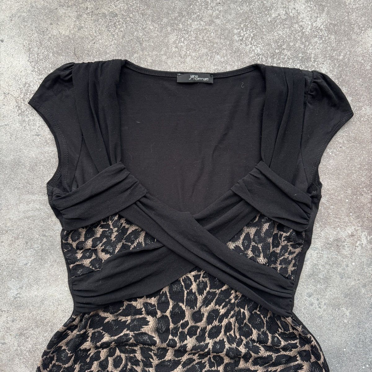 Hysteric Glamour 2000’s Jane Norman Y2K Sexy Glam Leopard Bodycon Blouse Size L / US 10 / IT 46 - 3 Thumbnail