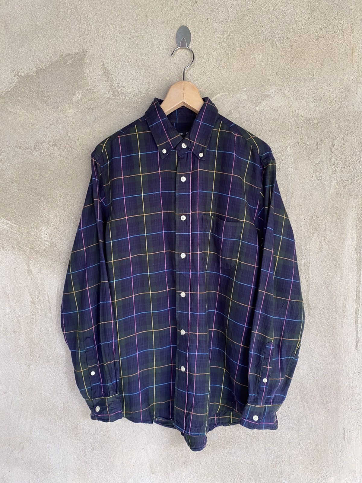 SHIPS Japanese Brand Ships Rare Design Flannel Shirt Button Up Size US M / EU 48-50 / 2 - 2 Thumbnail