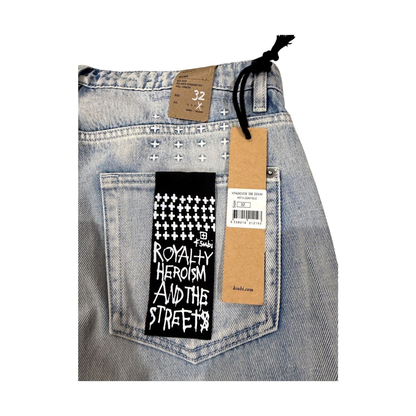 Ksubi Ksubi Straight Leg Light Wash Jeans Size US 32 / EU 48 - 3 Thumbnail