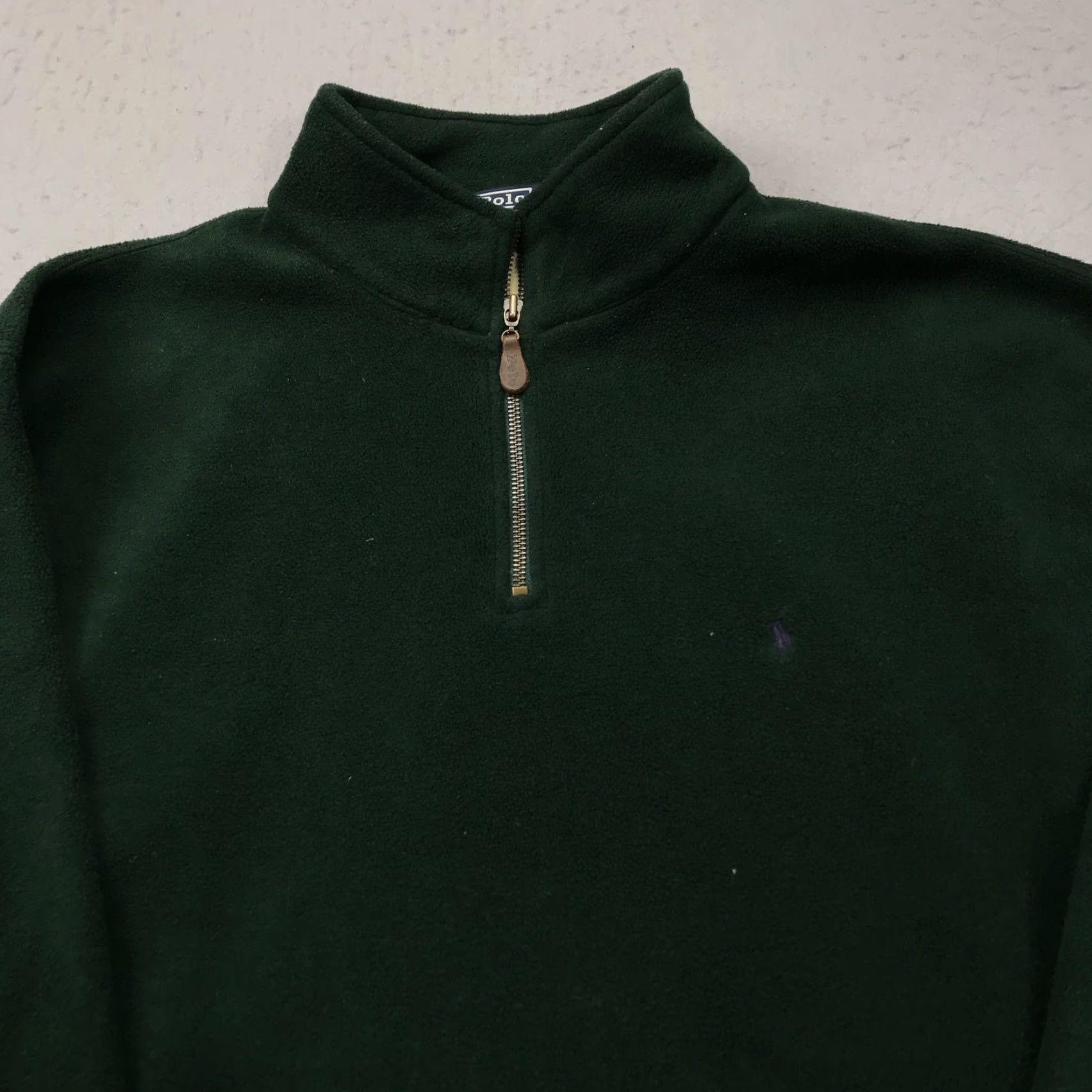 Polo Ralph Lauren VINTAGE Polo Ralph Lauren Jacket Mens XL Green 1/4 Zip Pony 90s Polo Ralph Lauren Jacket Mens XL Green 90s 1/4 Zip Pony Size US XL / EU 56 / 4 - 2 Thumbnail