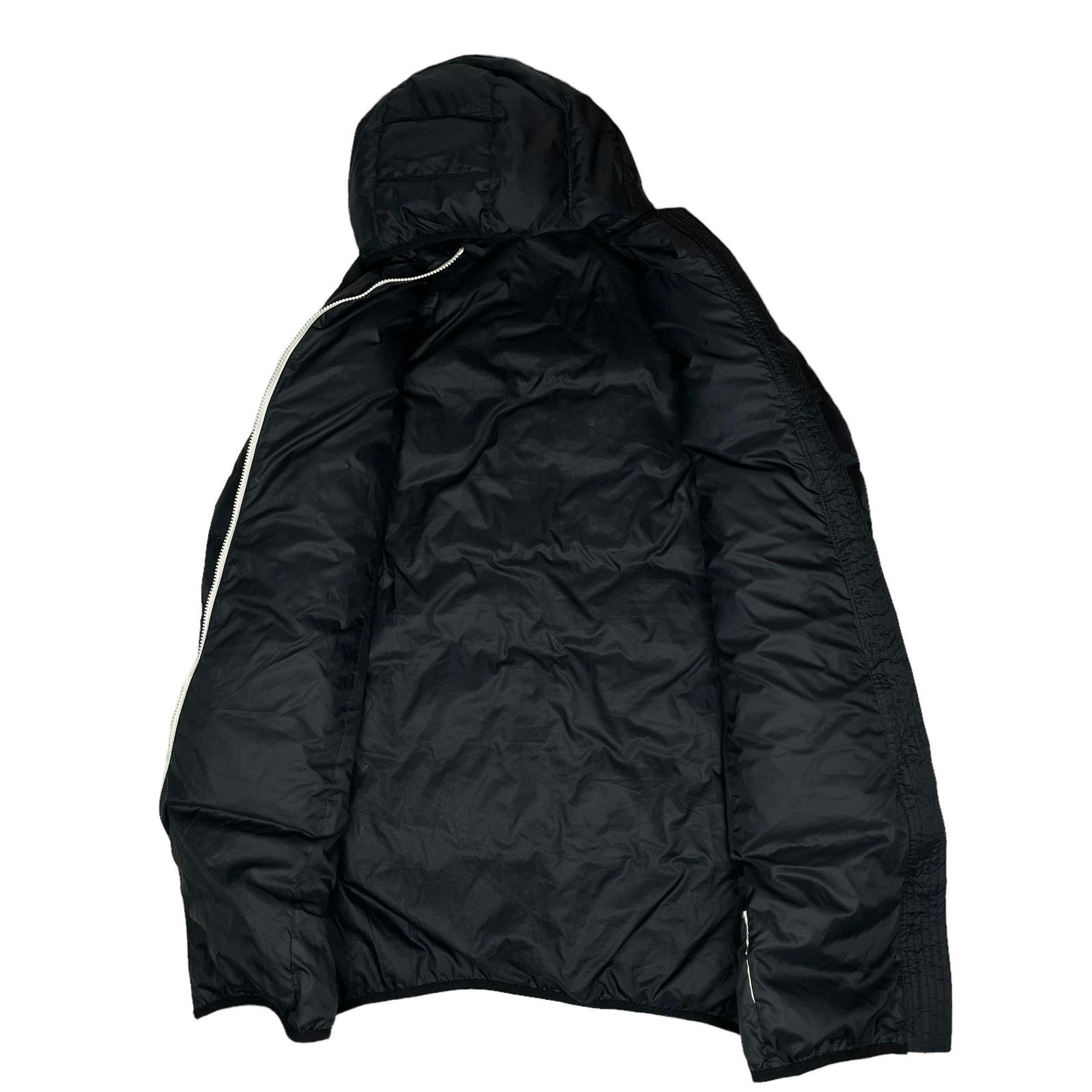 Nike Nike Women's Black Swoosh Hooded Full Zip Puffer Coat Small Size S / US 4 / IT 40 - 8 Thumbnail
