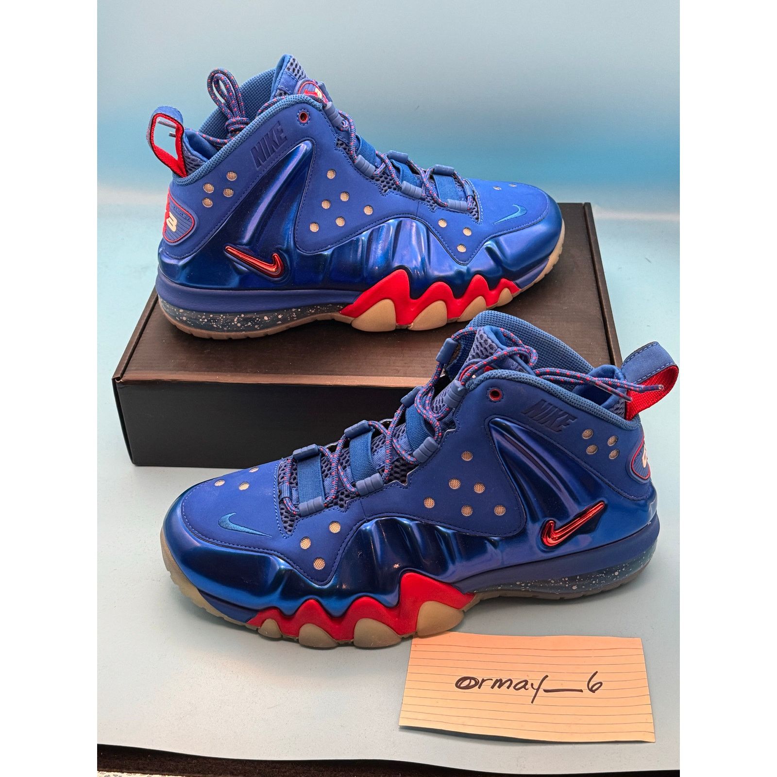 Nike Nike Barkley Posite Max 2013 Sixers m8.5 w10 Size US 8.5 / EU 41-42 - 2 Thumbnail