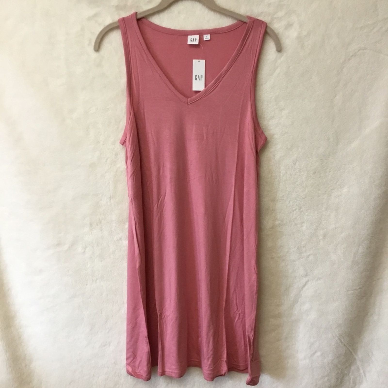 Gap GAP Factory Pink Sleeveless Swing Dress Size S / US 4 / IT 40 - 1 Thumbnail