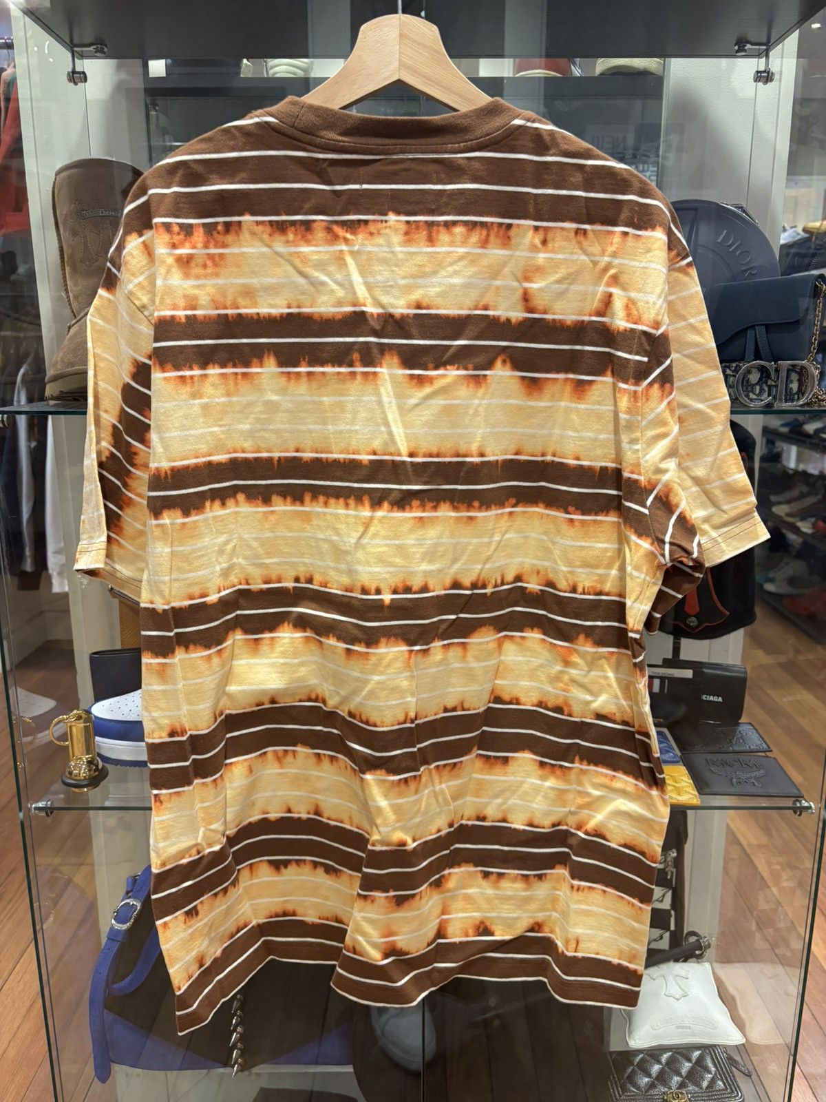 Palace Palace Bleached Stripe Tee Size US XL / EU 56 / 4 - 2 Thumbnail
